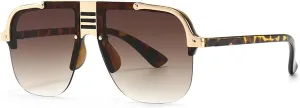 Flat-top Large-frame Sunglasses Modern Charming Street Style Sunglasses Style Women