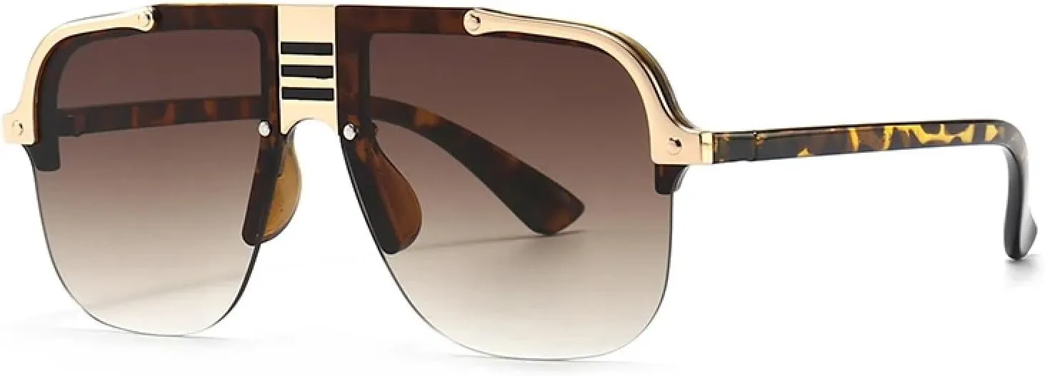 Flat-top Large-frame Sunglasses Modern Charming Street Style Sunglasses Style Women