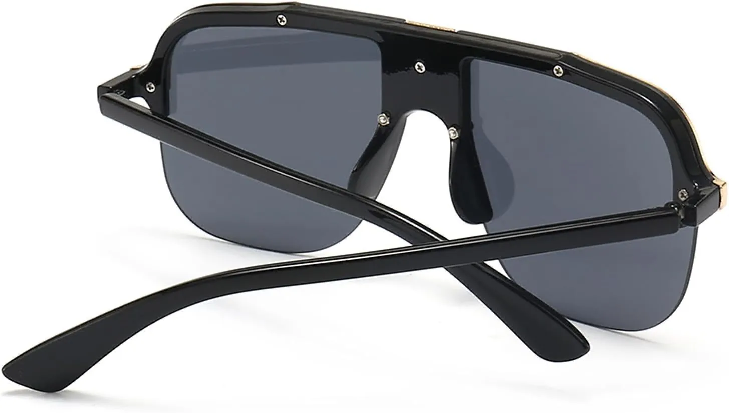 Flat-top Large-frame Sunglasses Modern Charming Street Style Sunglasses Style Women
