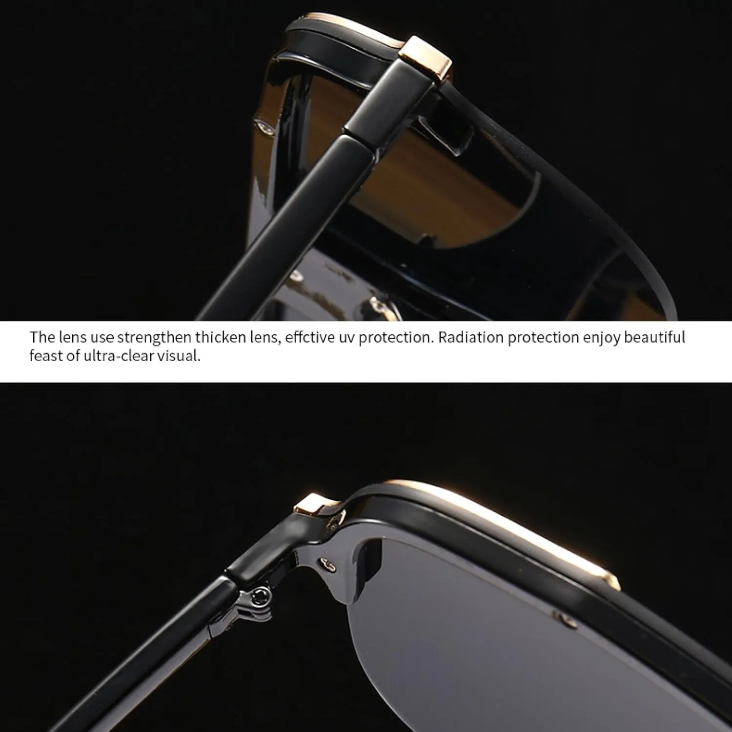 Flat-top Large-frame Sunglasses Modern Charming Street Style Sunglasses Style Women