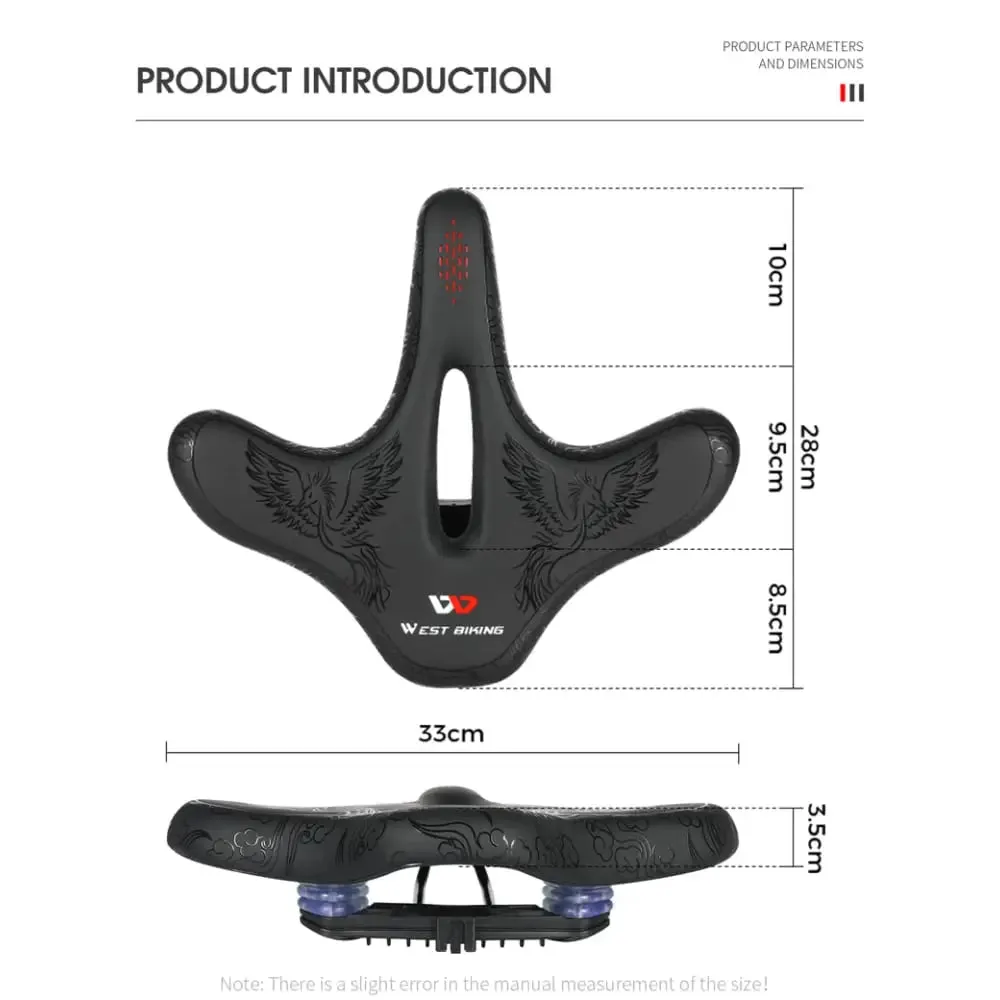 Flat Widen Comfortable Bicycle Saddle