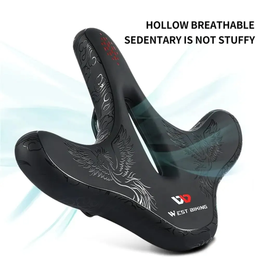 Flat Widen Comfortable Bicycle Saddle