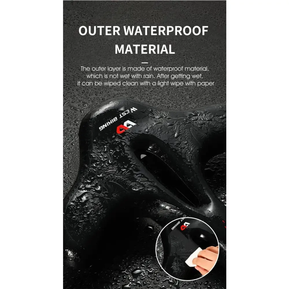 Flat Widen Comfortable Bicycle Saddle