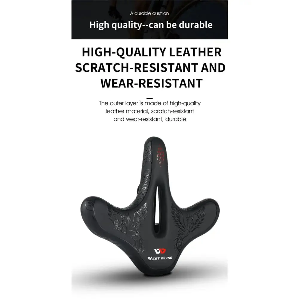 Flat Widen Comfortable Bicycle Saddle