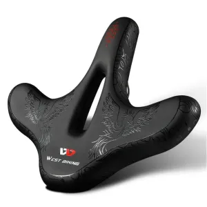 Flat Widen Comfortable Bicycle Saddle