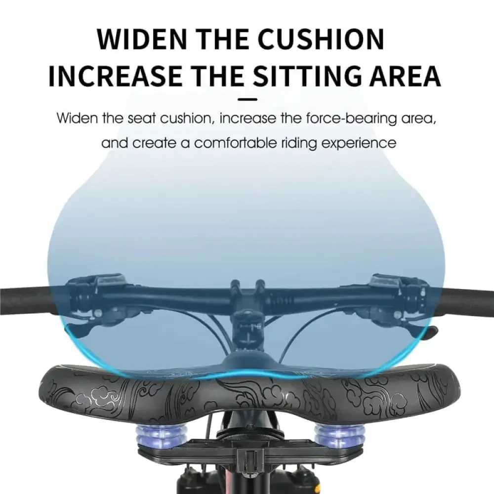 Flat Widen Comfortable Bicycle Saddle