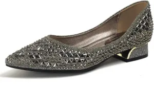 Flats Shoes Women Rhinestone Pointed Head Ballet Flats Comfortable Soft Memory Foam Insole Flat Shoes for Women Comfortable Dress Shoes