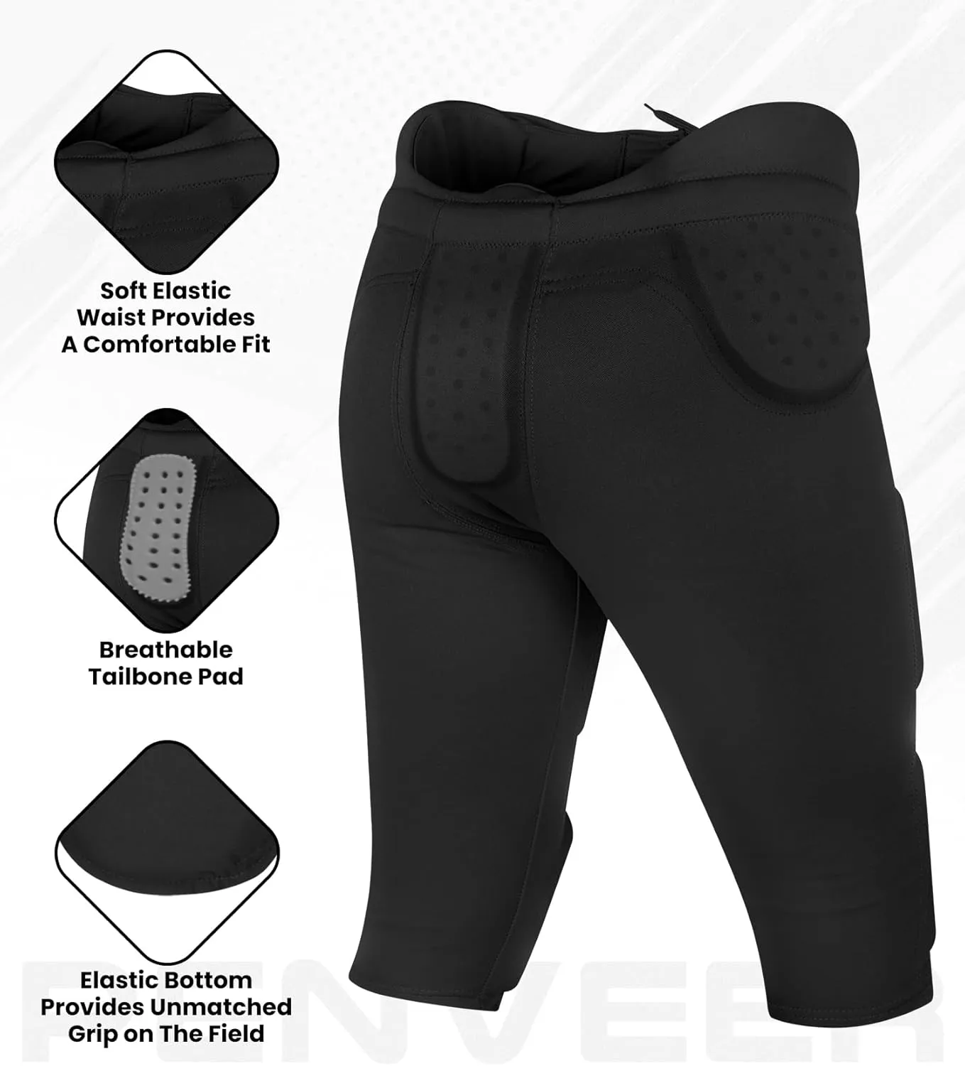 Football Pants Adults - Safety Integrated Comfortable Football Practice Pants for Men