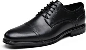 Formal Wedding Men's Oxford Shoes, Comfortable Dress Shoes for Men, Black 10