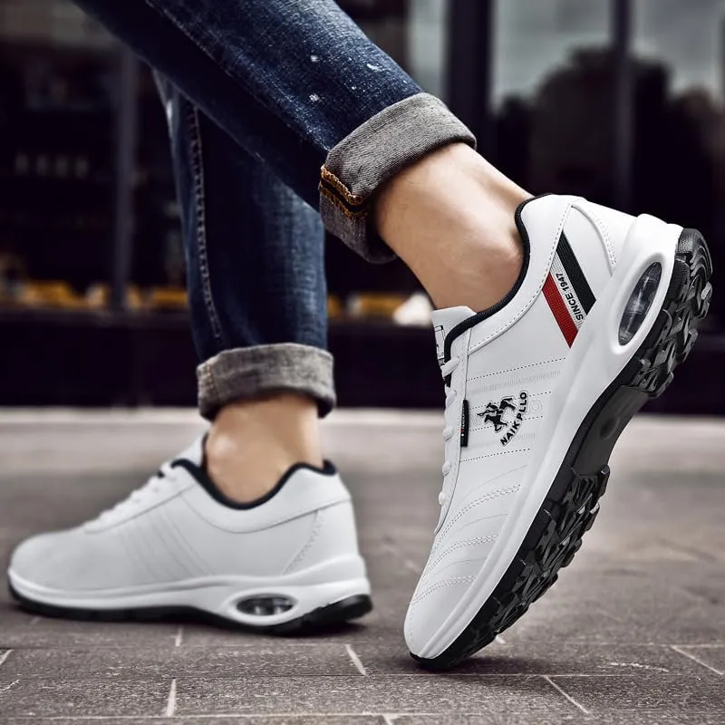 Four Seasons Men's Breathable Casual Shoes Sneakers Running Shoes Men's Shoes All Match Small White Shoes