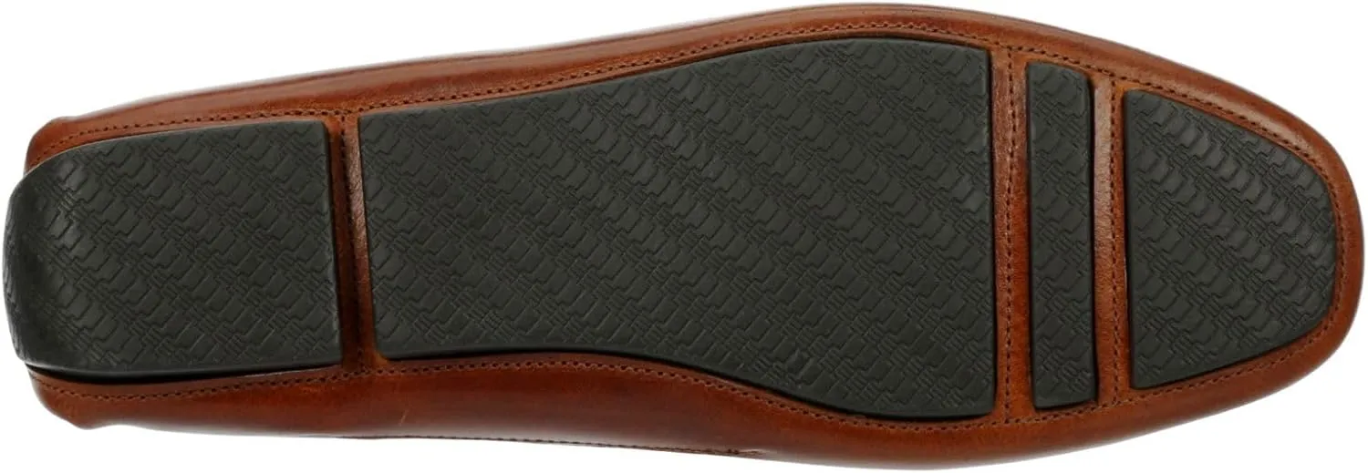Franco Fortini Venetian Driver - Men's Classic Leather Slip-On Moc Toe Penny Loafers
