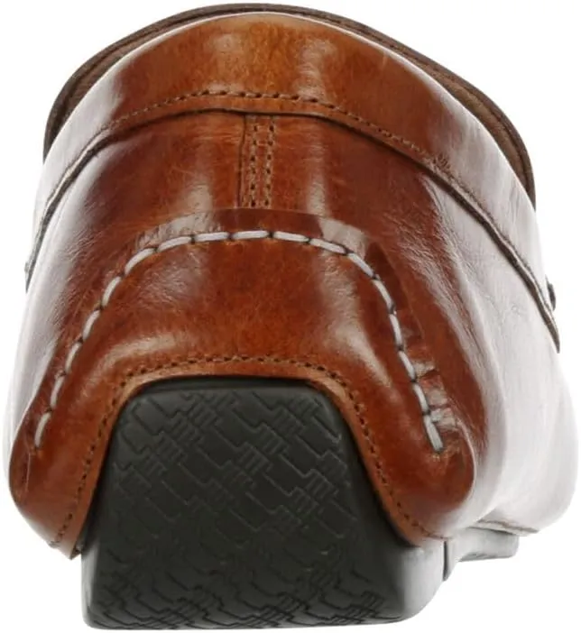 Franco Fortini Venetian Driver - Men's Classic Leather Slip-On Moc Toe Penny Loafers