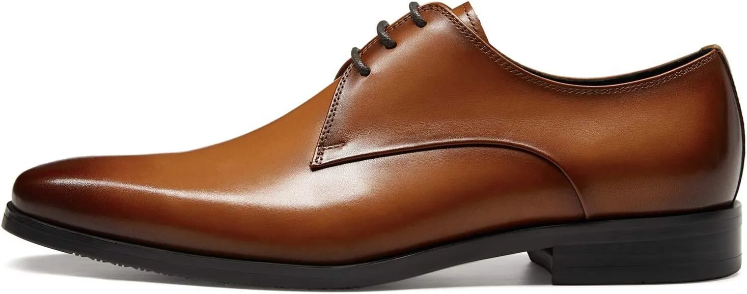 FRASOICUS Mens Oxford Shoes Genuine Leather Dress Shoes