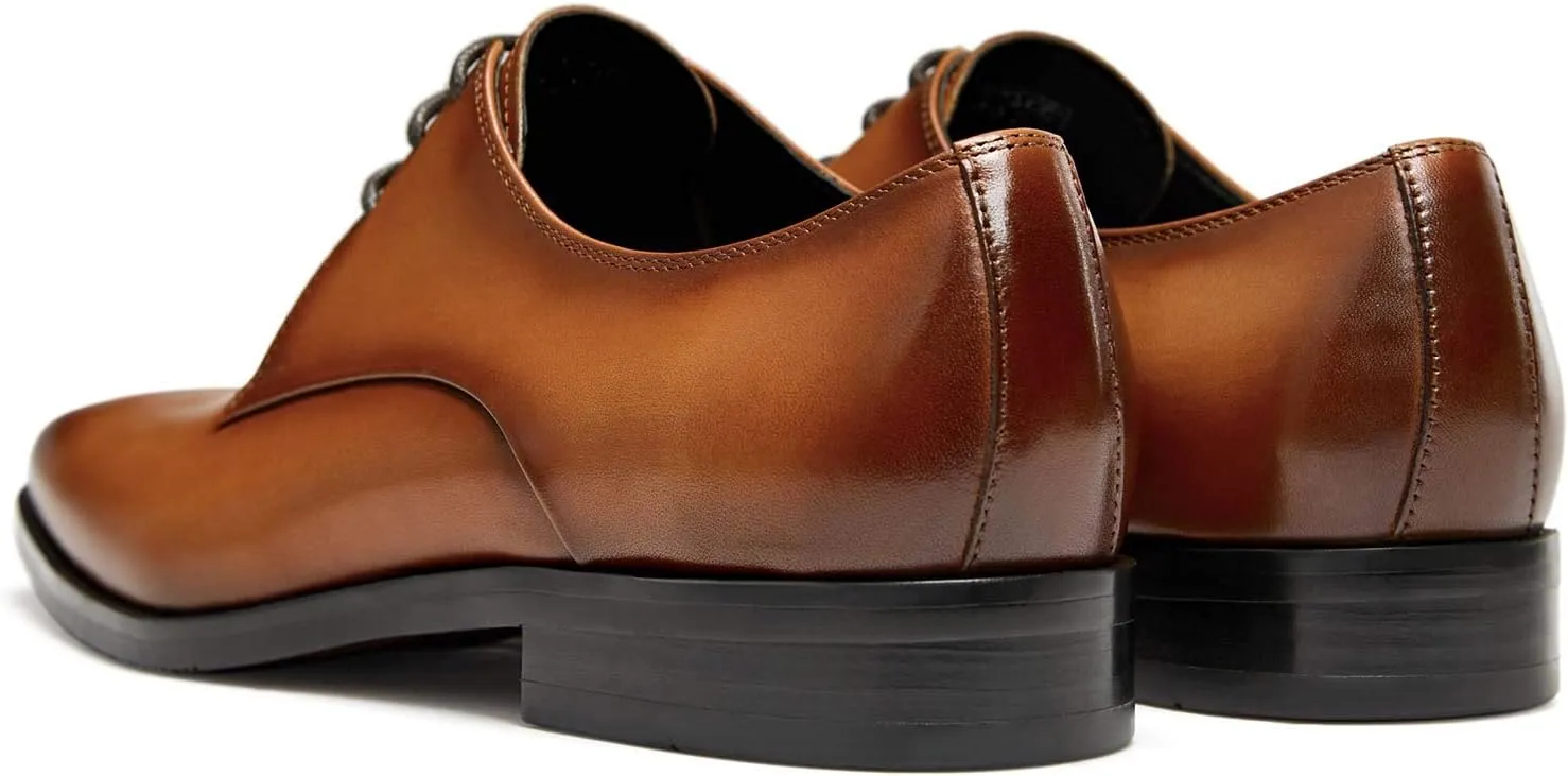 FRASOICUS Mens Oxford Shoes Genuine Leather Dress Shoes