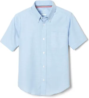 French Toast Boys' Short Sleeve Oxford Dress Shirt (Standard & Husky)