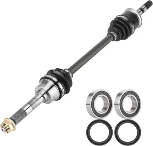 Front Left/Right CV Axle Shaft with Wheel Bearing for Kawasaki Mule 2510 3010 4010 Trans Diesel 4x4 2009 2010 2011 2012 2013 2014 2015 2016 2017 2018 2019 2020 2021 2022 39158-1102, 59266-0034