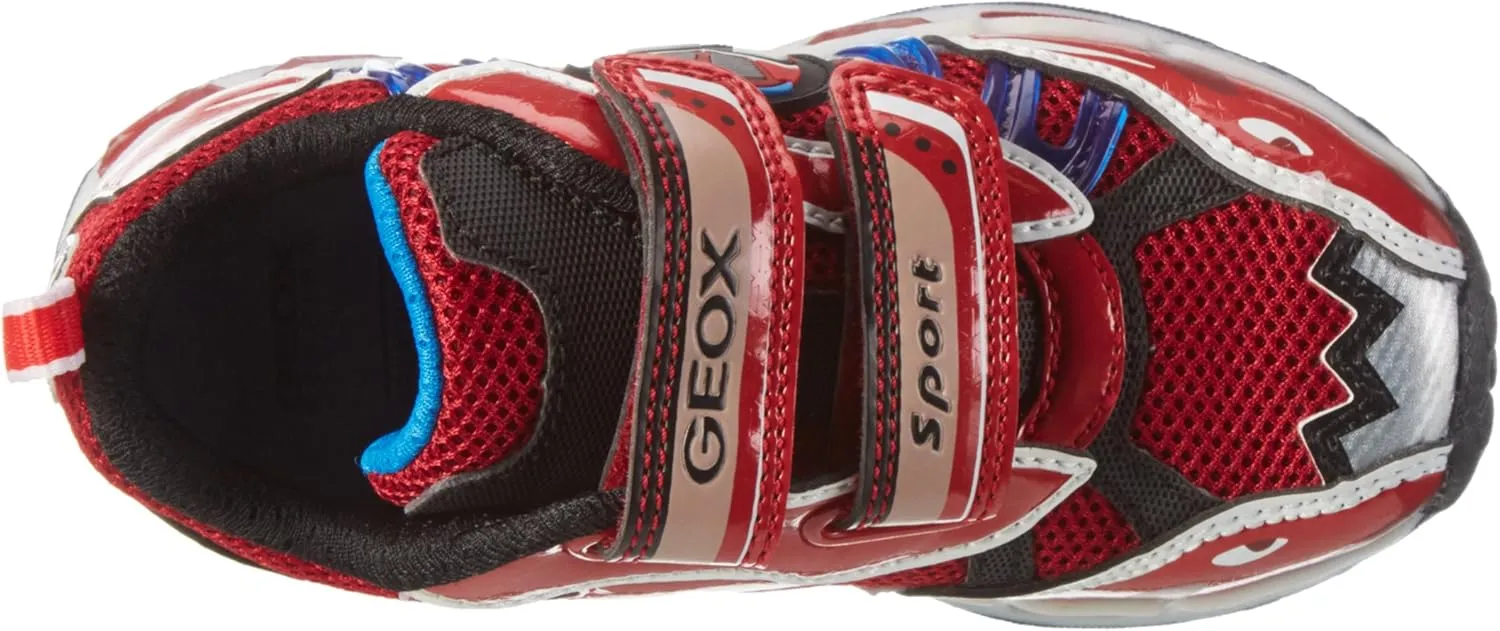 Geox Boys Jr Shuttle 6 Straps Light Up Sneaker