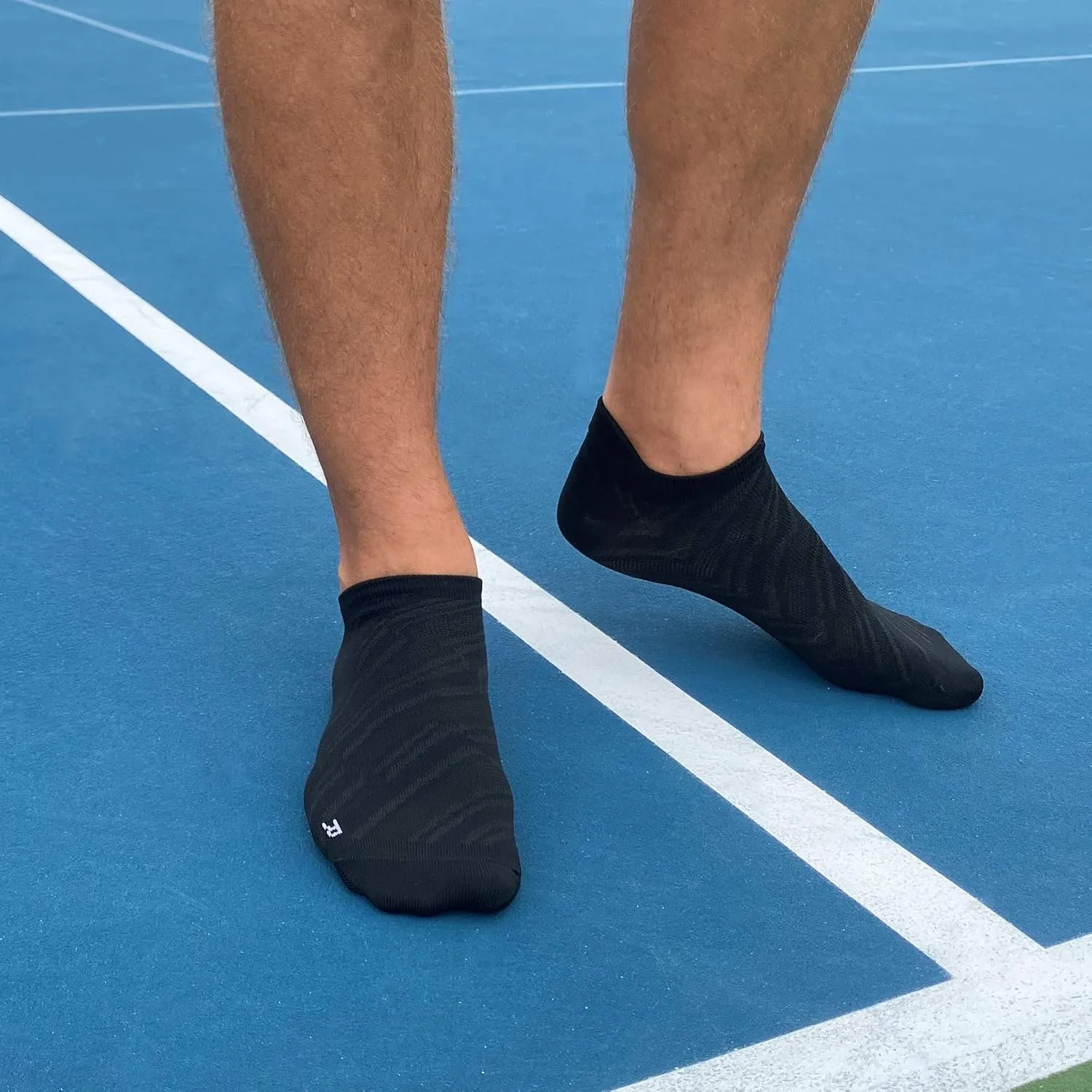 Gildan Men's Flat Knit No Show Socks with Tab Back