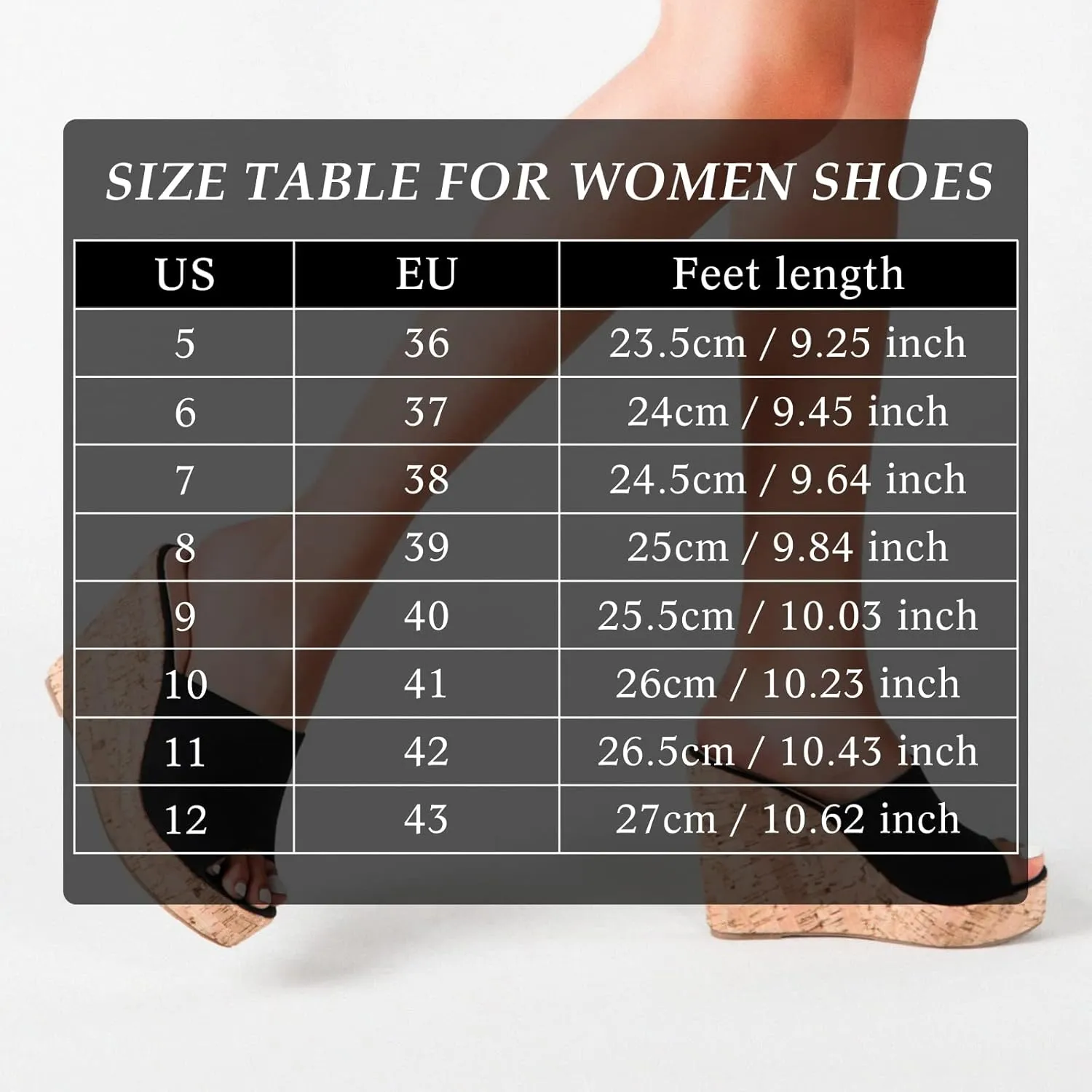gloryinterest Wedge Sandals for Women Platform High Heels Summer Mule Slip on Comfortable Soft Arch Support Sandals Black Pink White Blue US5-12