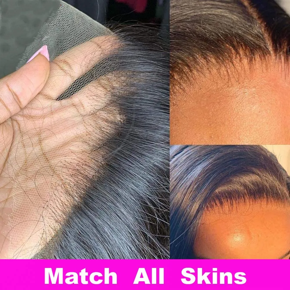 Glueless Wigs Human Hair 13x6 HD Lace Front Wigs Kinky Straight Human Hair Bob Wigs for Black Women 130% Density 10 Inch Italian Yaki Straight Human Hair Wigs with Baby Hair Pre plucked