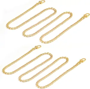 Gold Purse Chain, Shynek 2PCS Crossbody Chain Strap, Gold Belt Chain, Long Chain Cross Body Strap for Bags, Purses, Handbags