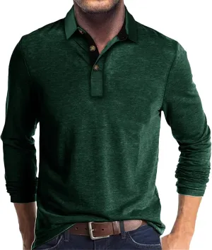 Golf Shirts for Men Polo Cotton Short Sleeve Dry Fit Polos Casual Dress Collared Big and Tall T-Shirts Fashion Summer Shirt