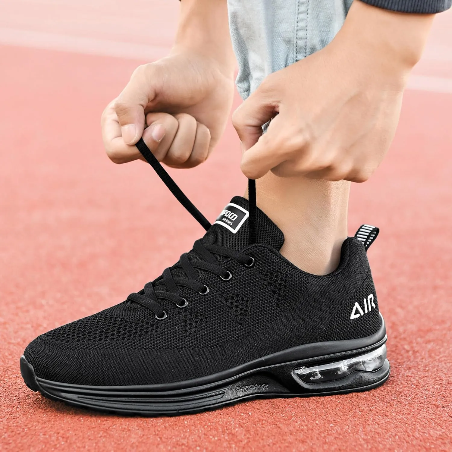 GOOBON Air Shoes for Men Tennis Sports Athletic Workout Gym Running Sneakers Size 7-12.5