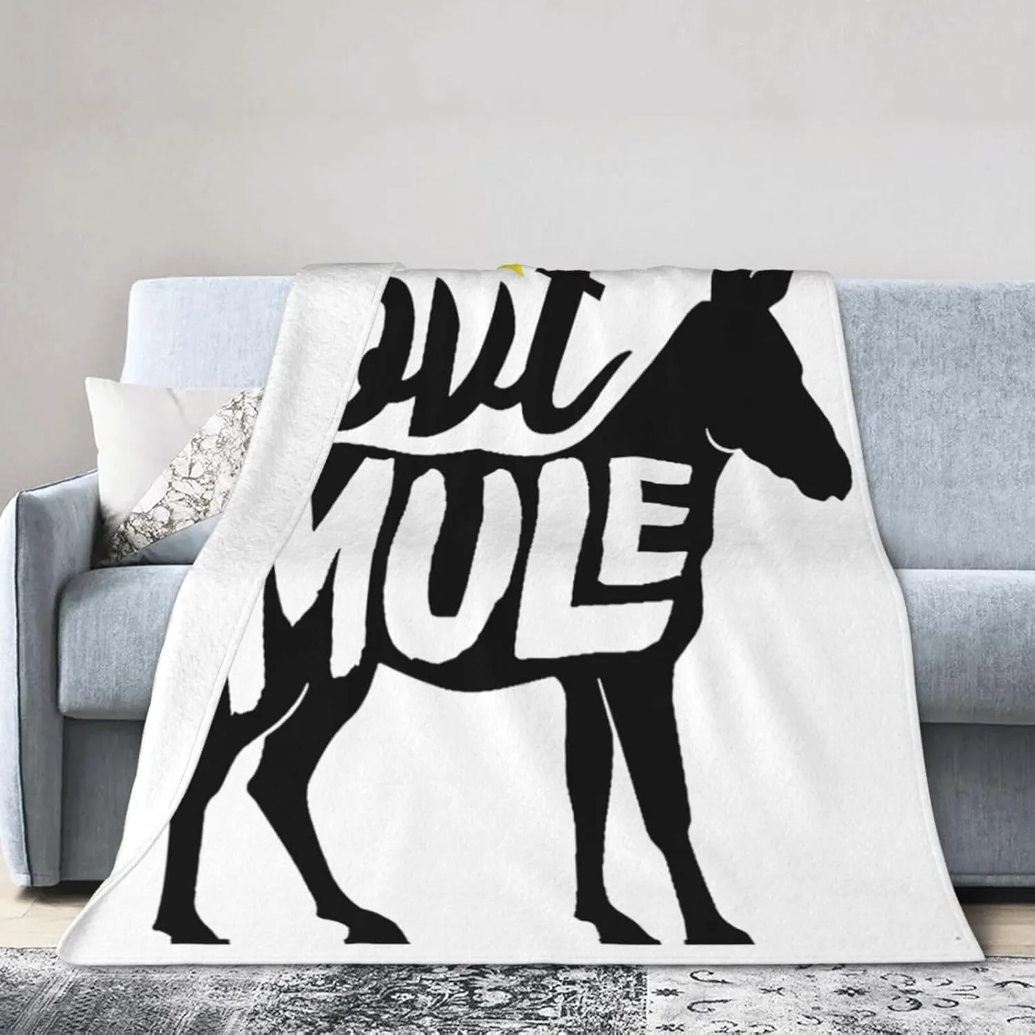 Gov't Rock Mule Band Blanket Throw Air Conditioning Blankets Lightweight Soft for Couch Bed 50"x40"