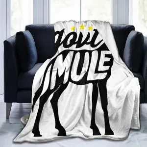 Gov't Rock Mule Band Blanket Throw Air Conditioning Blankets Lightweight Soft for Couch Bed 50"x40"