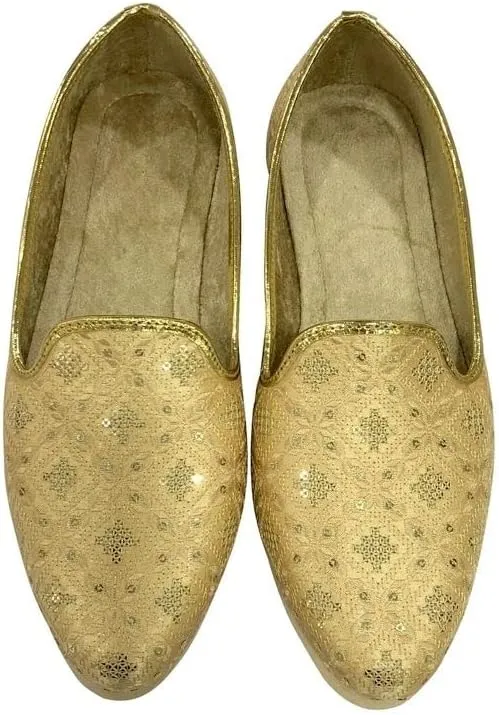 Handcrafted Punjabi Jutti for Men – Traditional Indian Slip-On Shoes | Ethnic Khussa for Wedding, Cultural & Festive Wear | Comfortable Mojari