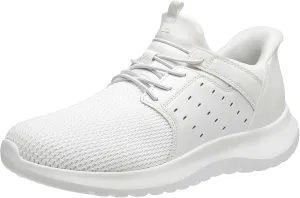 Hands Free Slip On Shoes for Men Walking Casual Sneaker Arch Support Memory Foam Mesh Light Cushioning Fashion Breathable Stylish Black White Tan Grey
