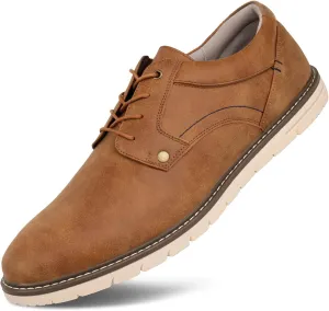 Hawkwell Men's Plus Size Casual Oxfords Shoes Comfortable Business Dress Sneakers US Size 13 14 15 16 17 18