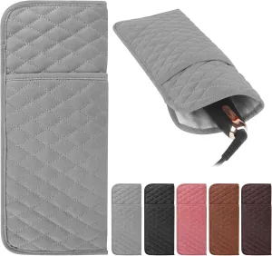Heat Resistant Hair Tools Travel Bag Portable Hot Tools Organizer Cover Pouch for Curling Iron, Flat Iron, Hair Straightener and Other Styling Tools(13.8" x 5.5")