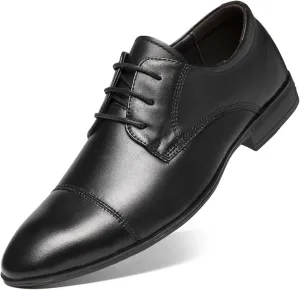 HOOENG Dress Oxford Formal Shoes for Men Lace Up Crocodile Print Derby Shoes Round Cap Toe Leather Slip Resistant Block Heel Low Top Anti-Slip Wedding (Size : 6.5, 颜色 : Crocodile Print)