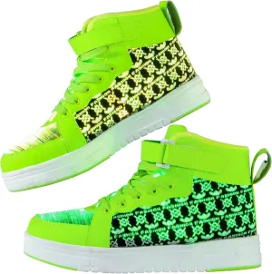 Hot Dingding Fiber Optic LED Shoes for Women Men Light Up Sneakers for Adult USB Charging Flashing Luminous Trainers Shoes