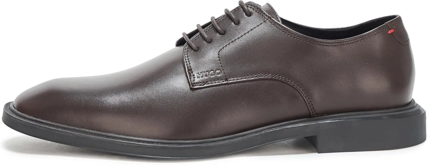 HUGO Men's Brushed Leather Derby Dress Shoe Oxford