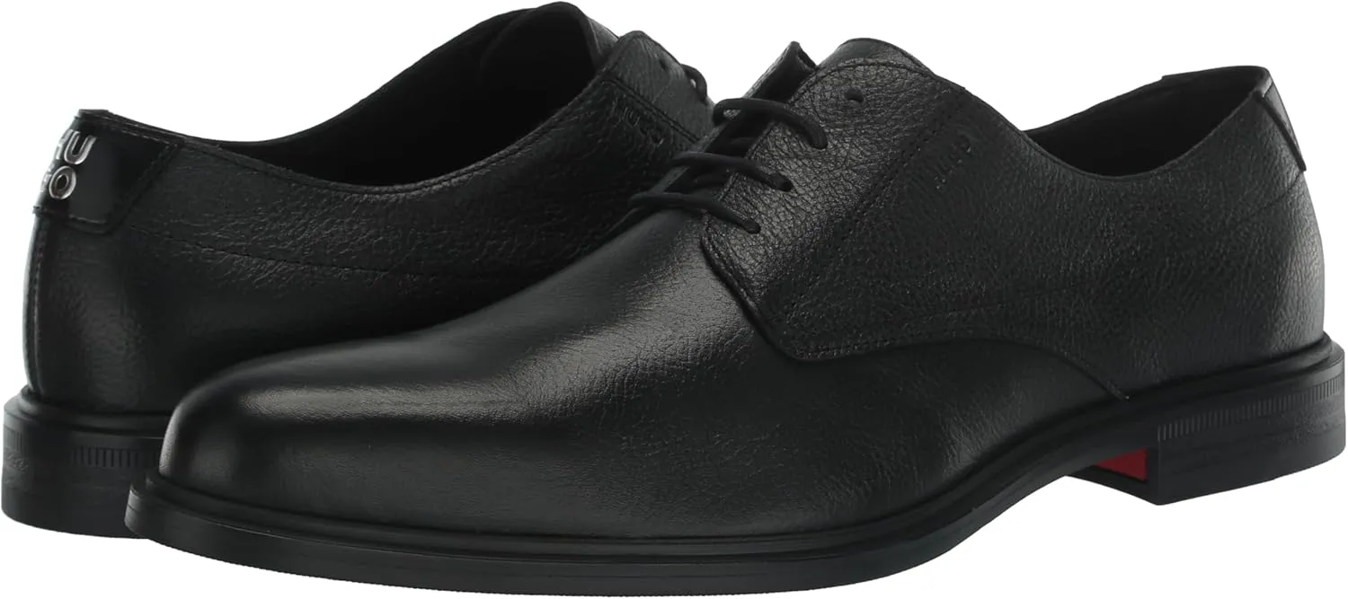 HUGO Men's Kerr Grainy Leather Pointed Derby Shoe Oxford