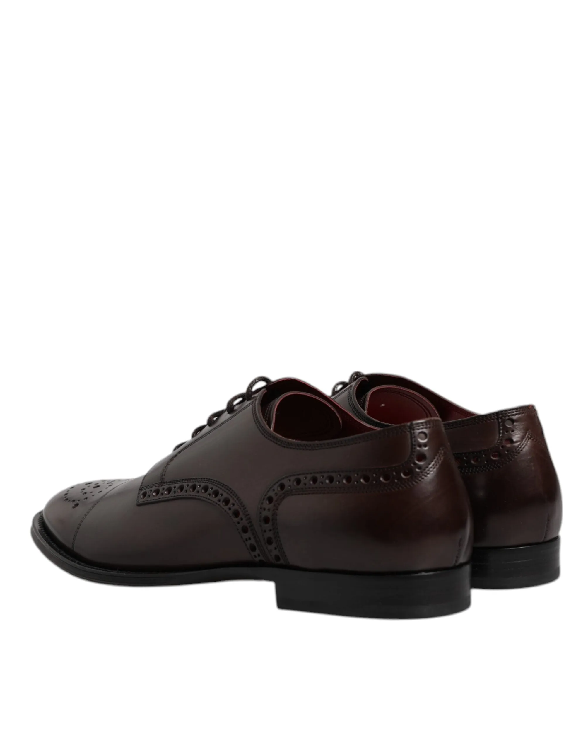 International delivery Calfskin Dual-purpose Derby Gabbana Shoes Maroon Dolce & Men Leather Dress