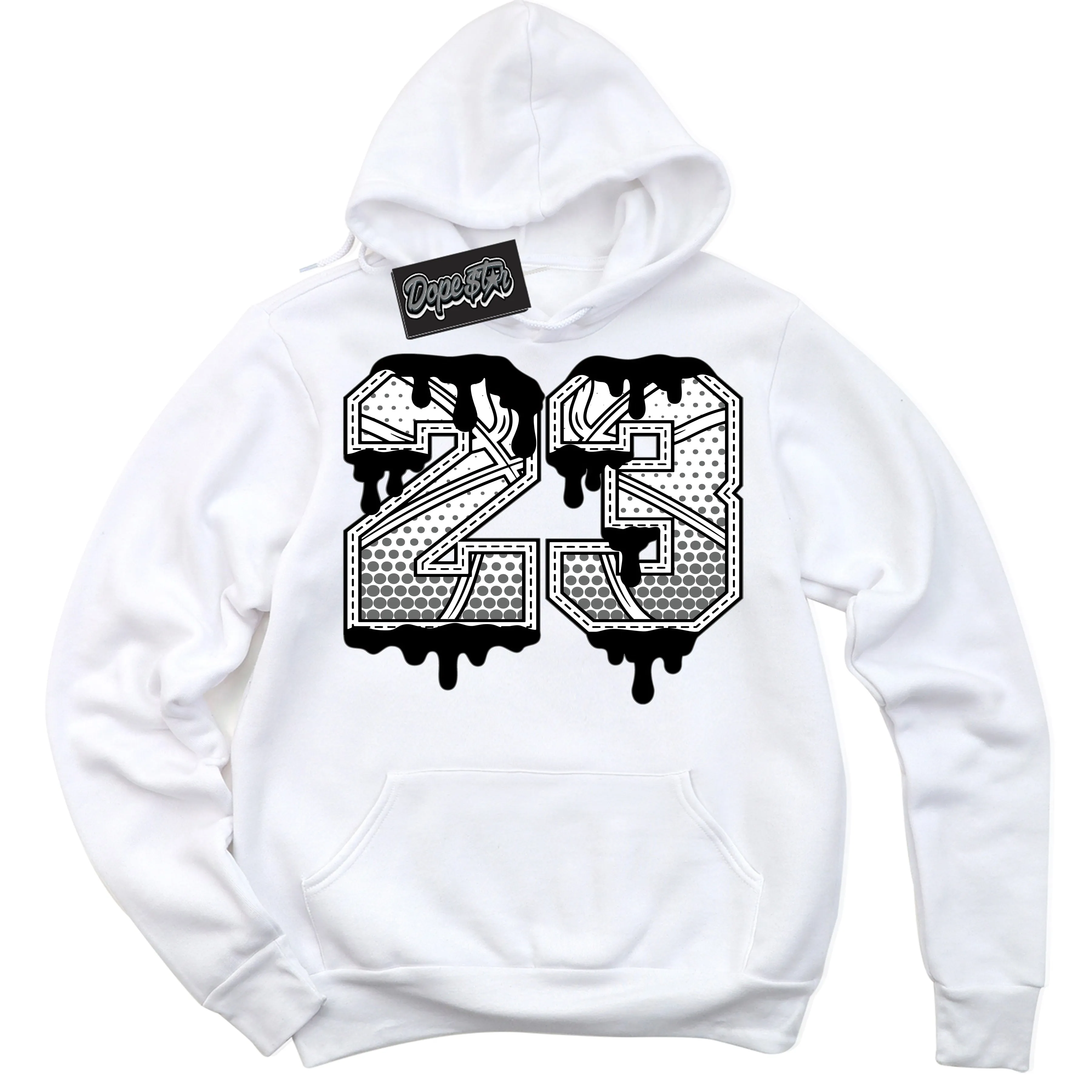 Iron Grey 1s Sneaker Hoodie 23 Ball Graphic