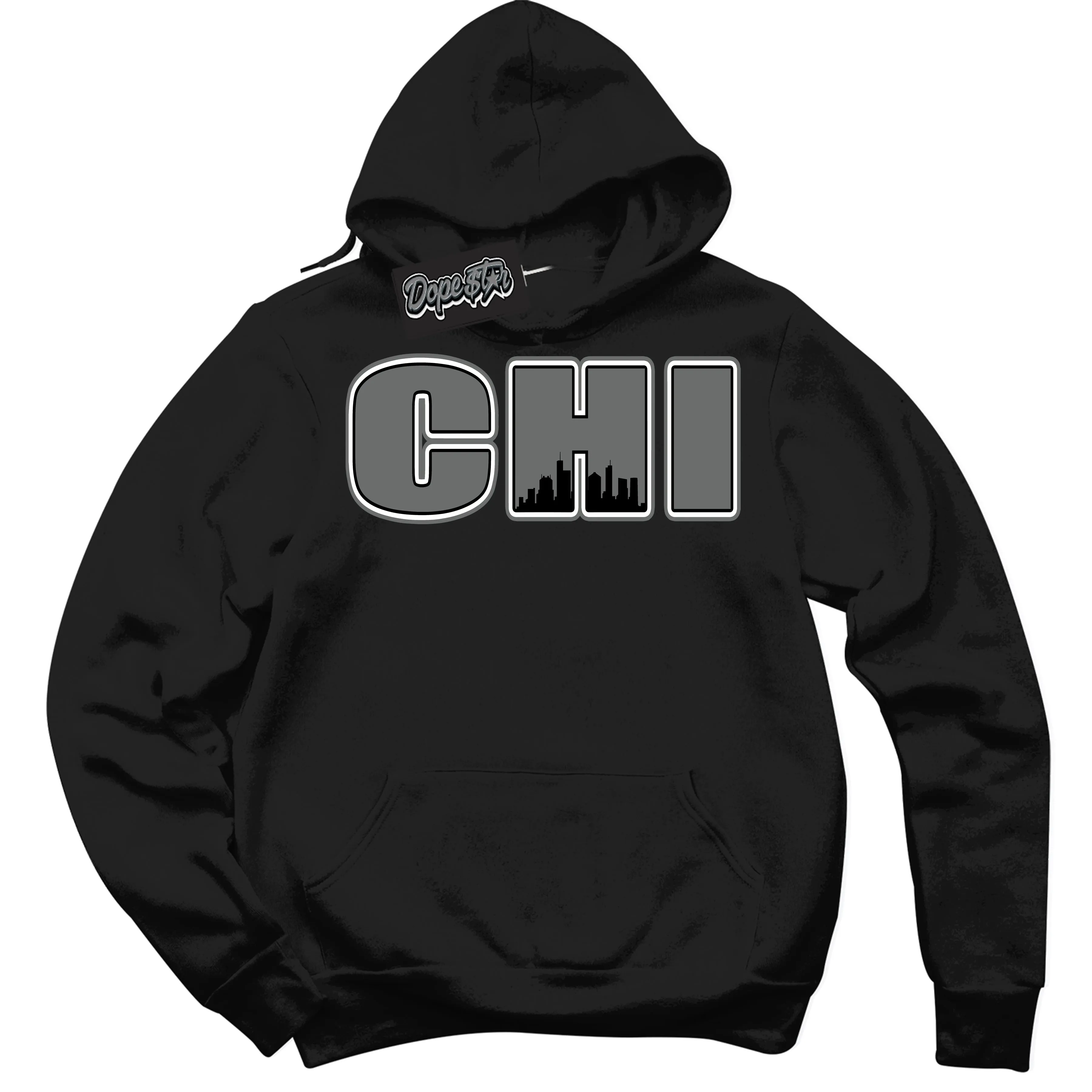 Iron Grey 1s Sneaker Hoodie Chicago Graphic