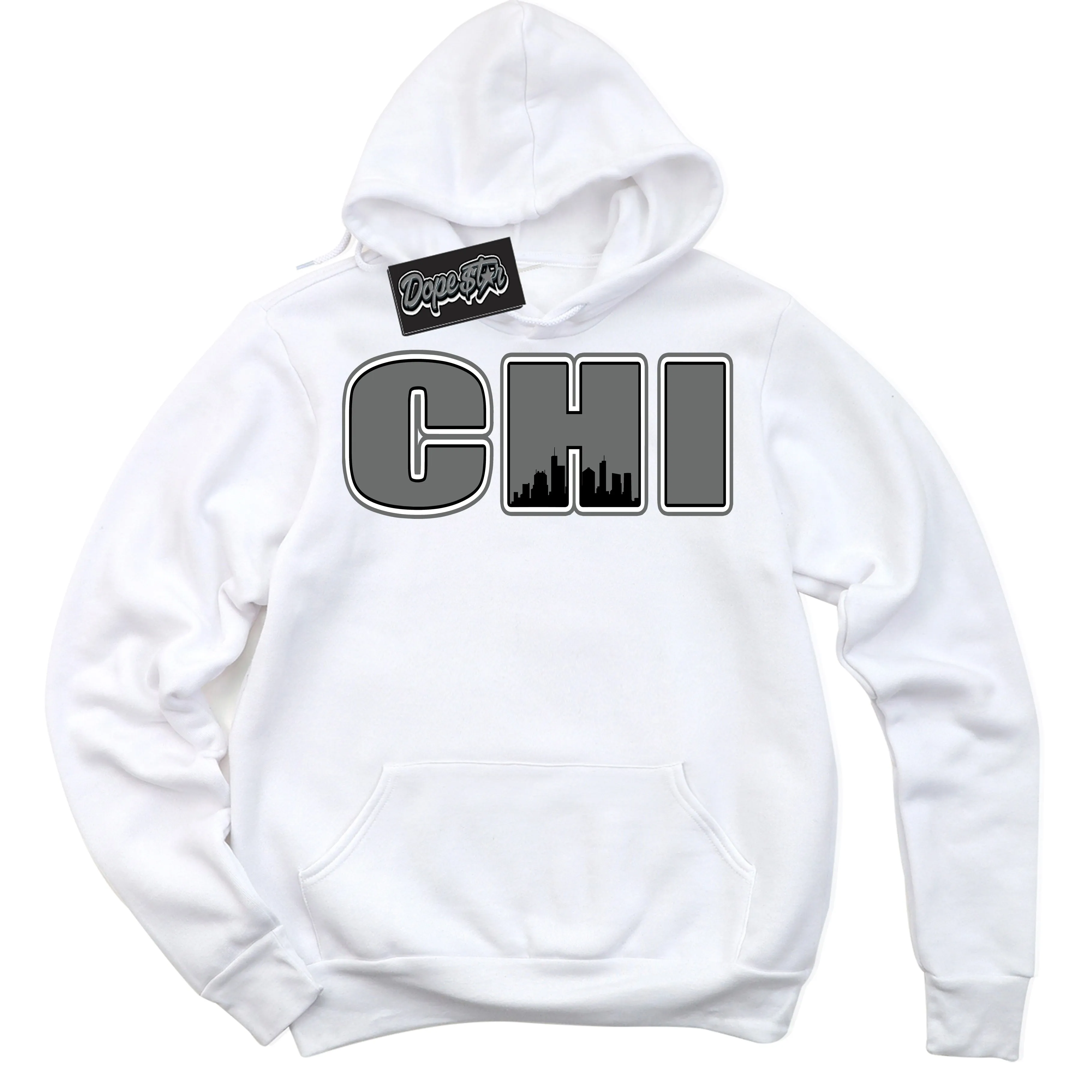 Iron Grey 1s Sneaker Hoodie Chicago Graphic