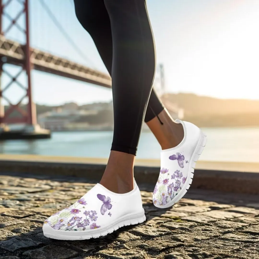 Jeiento Breathable Running Sneaker for Women Ladies Tennis Shoes Comfort Footwear Trainers Mesh Shoes Causal Travel Walking Flat Shoes