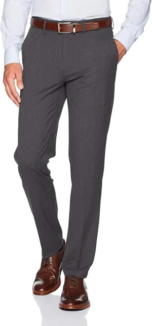 J.M. Haggar Men's 4 Way Stretch Slim Fit Flat Front Dress Pant