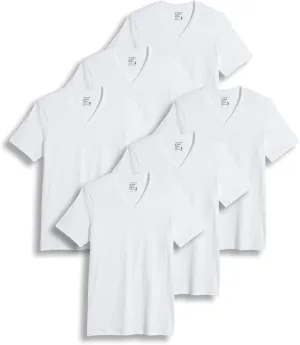 Jockey Men's Undershirt Big & Tall Classic V-Neck Undershirt - 6 Pack