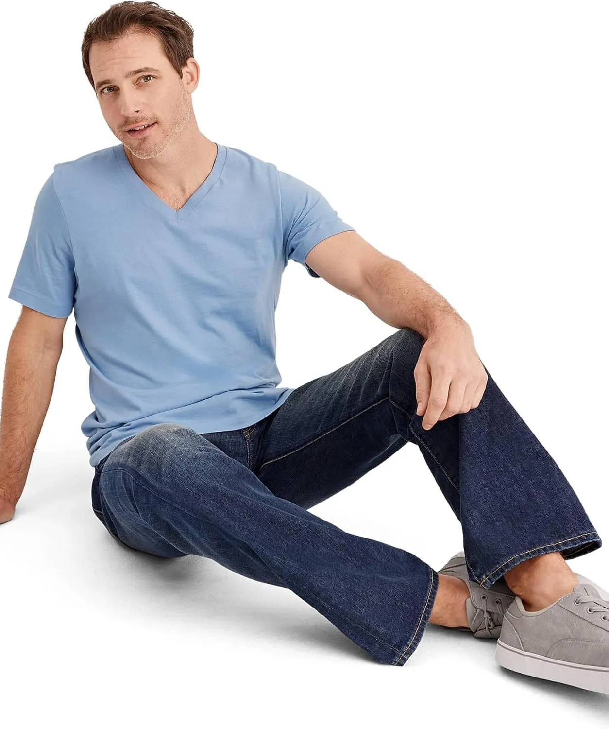 Jockey Men's Undershirt Classic V-Neck Undershirt - 3 Pack