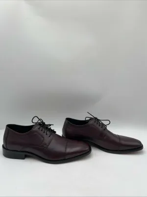 Johnston & Murphy Men's Novick Cap Toe Derby Shoes Burgundy Size 11.5M - Very Good