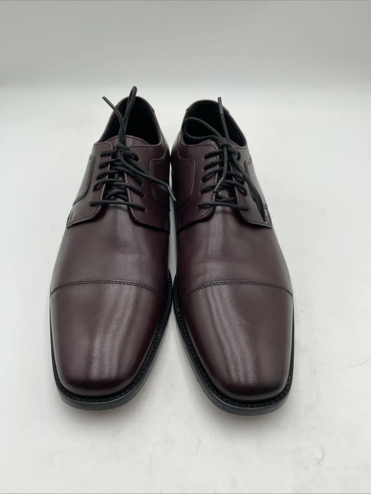 Johnston & Murphy Men's Novick Cap Toe Derby Shoes Burgundy Size 11.5M - Very Good