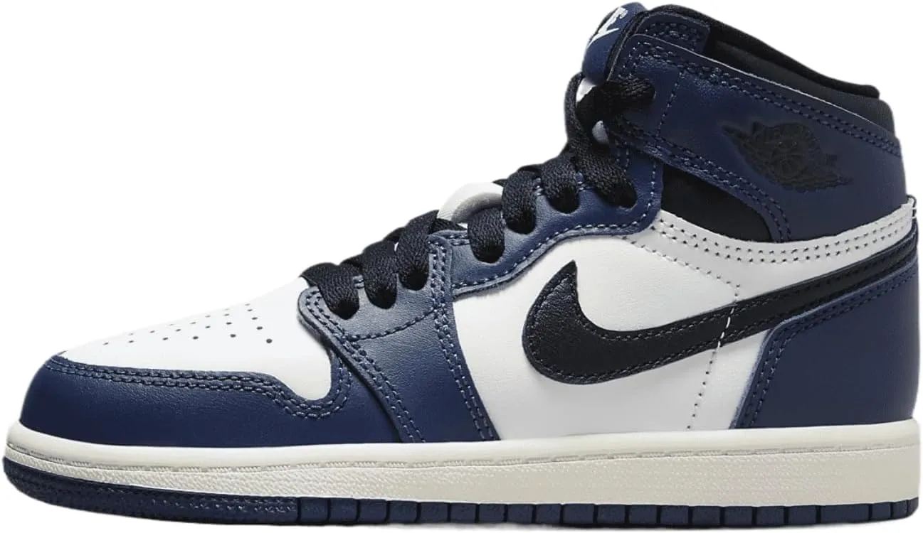 Jordan Little Kid's 1 Retro High OG Midnight Navy/Black-Wht-Sail (FD1412 401) - 2.5