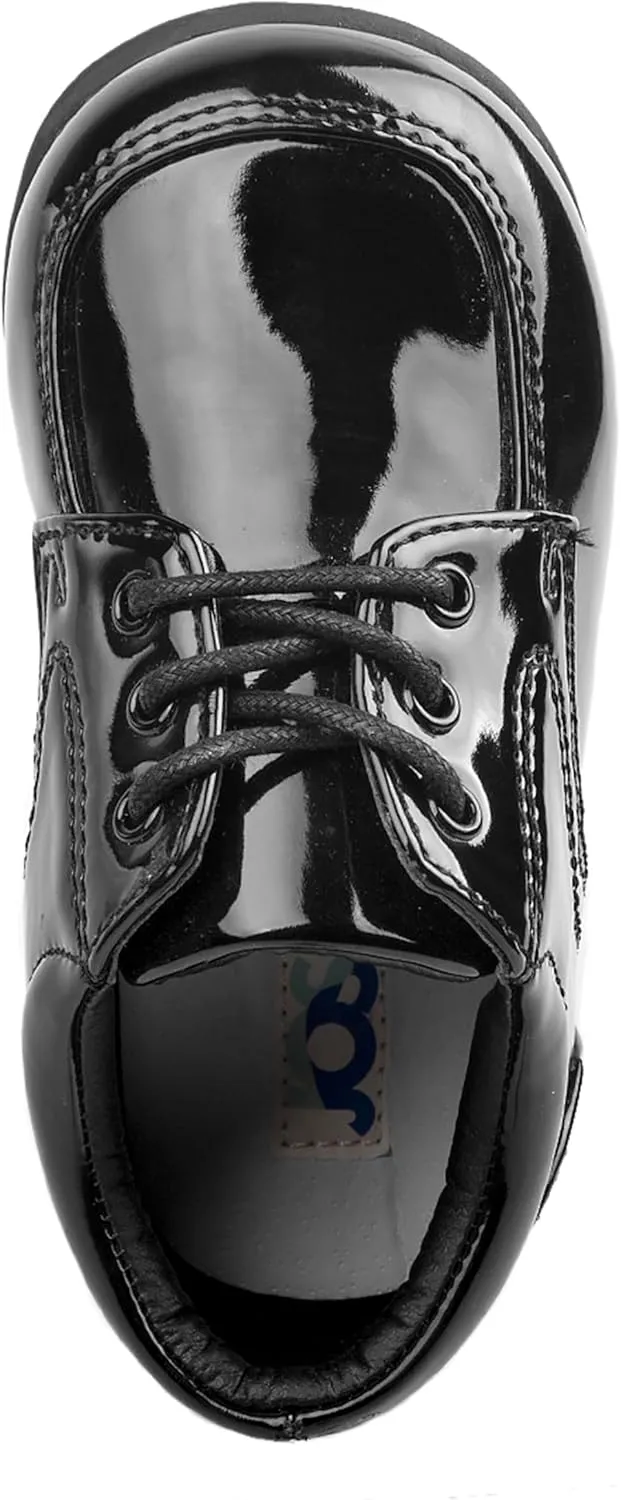 Josmo Baby Boys’ Dress Shoes – Casual Leatherette Derby Walking Shoes (Infant/Toddler)