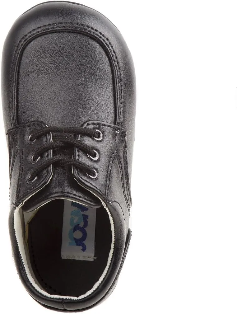 Josmo Baby Boys’ Dress Shoes – Casual Leatherette Derby Walking Shoes (Infant/Toddler)